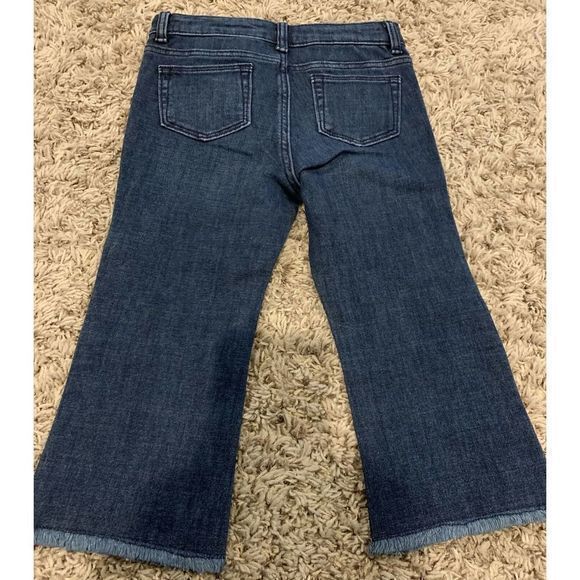 Jack Denim‎ By Janie And Jack Blue Jeans With Red Side Stripe Size 5 - Picture 7 of 7